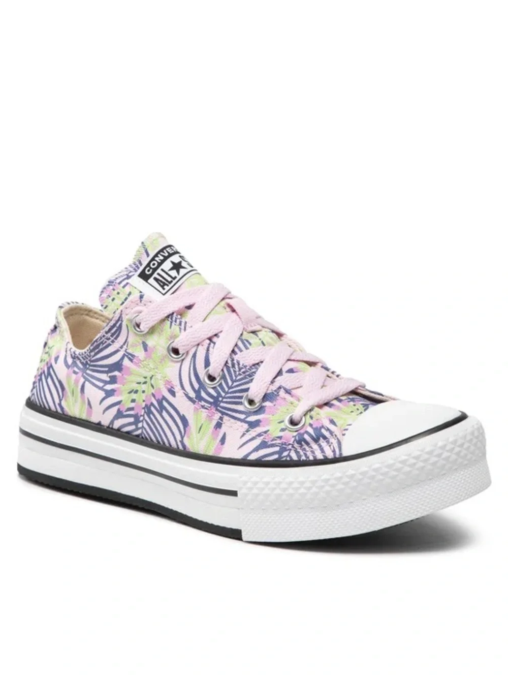 Converse Chuck Taylor All Star Eva Lift Low Platform Sneakers with Palm Design